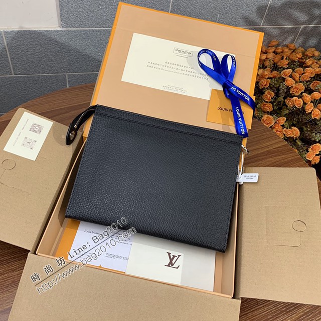 LV專櫃2023新款升級版男士手包 M30450 路易威登Pochette Voyage手拿包 dn1050